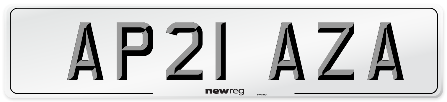 AP21 AZA Number Plate from New Reg
